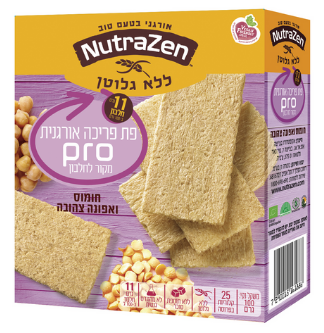 פת פריכה חומוס ואפונה צהובה